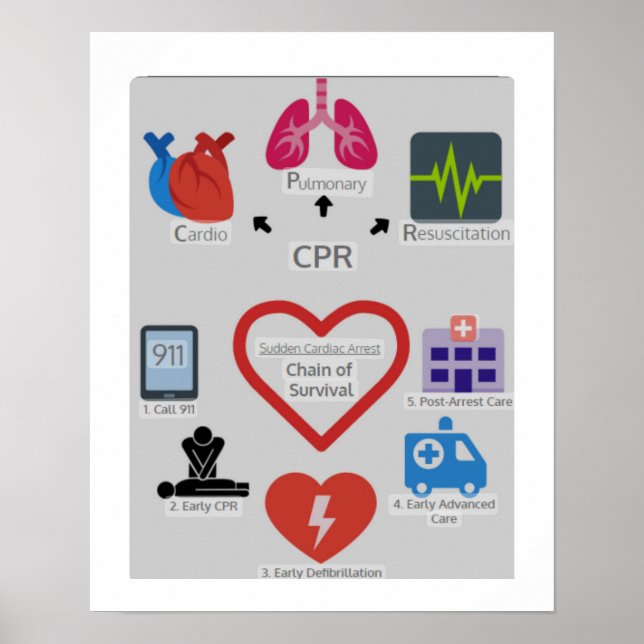 PÓSTER CADENA CPR DE SUPERVIVENCIA (Frente)