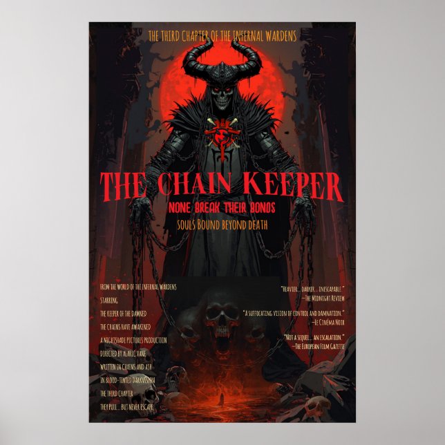 Póster Cadena de Horror Gótico Guardianes de Fantasía Osc (Frente)