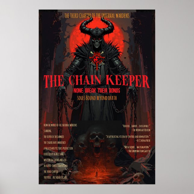 Póster Cadena de Horror Gótico Guardianes de Fantasía Osc (Frente)