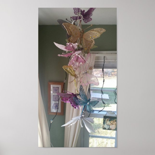Póster cadena de mariposa (Frente)