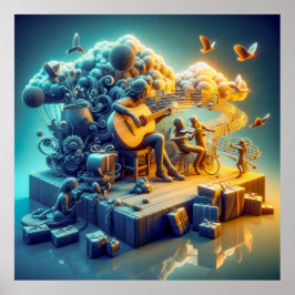 Póster Cadenas de compasión: Corazones melódicas