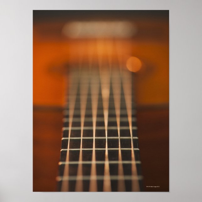 Póster Cadenas de guitarra acústica (Frente)