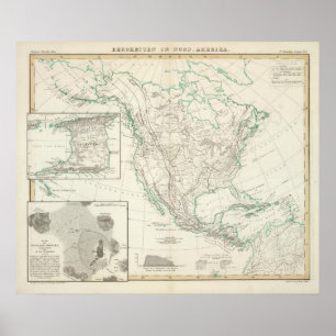 Póster Cadenas montañosas de América del Norte