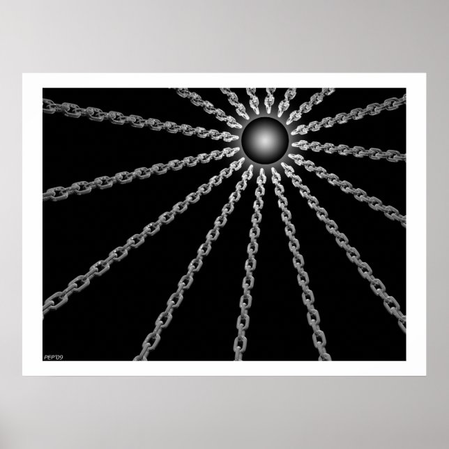 Póster Cadenas oscuras (Frente)