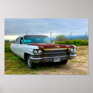 Póster Cadillac antiguo