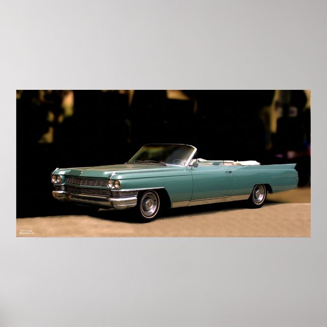 PÓSTER CADILLAC CLÁSICO CONVERTIBLE (Frente)