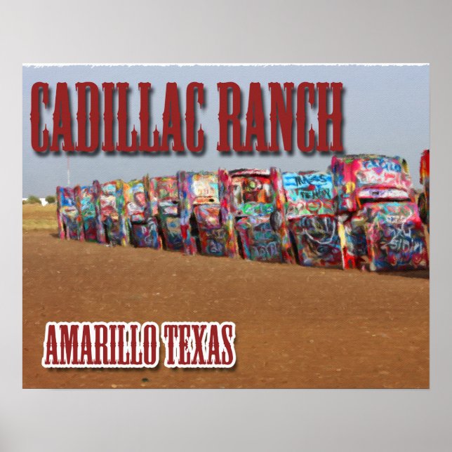 Póster Cadillac Ranch (Frente)