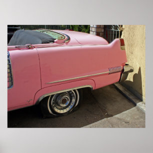 Póster Cadillac rosa