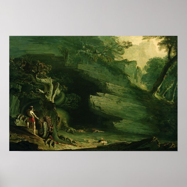 Póster Cadmus y el dragón (Frente)