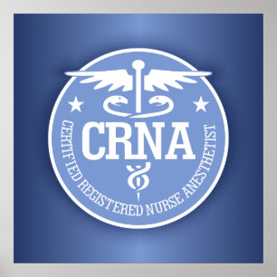 Póster Caduceus CRNA ideas de regalo