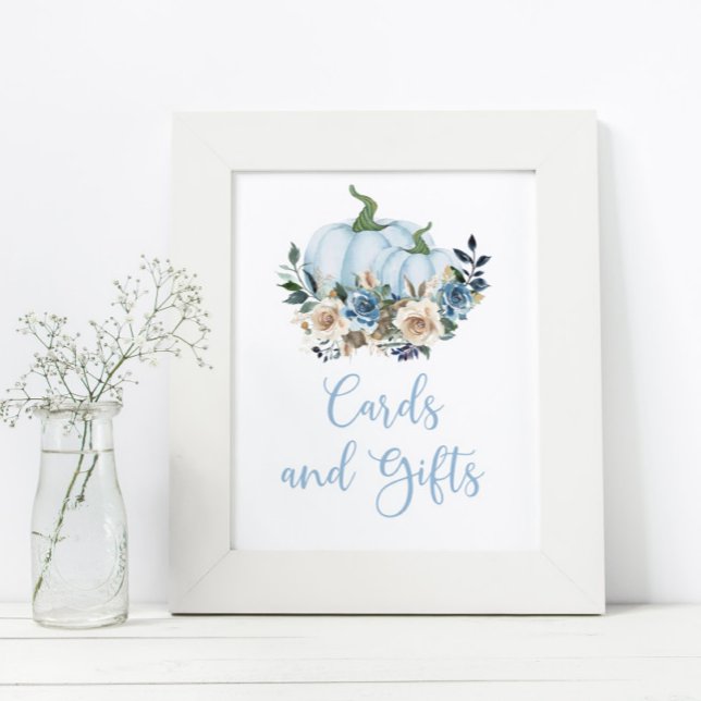 Póster Cae Blue Pumpkin Boy Ducha Tarjetas y Regalos (Subido por el creador)