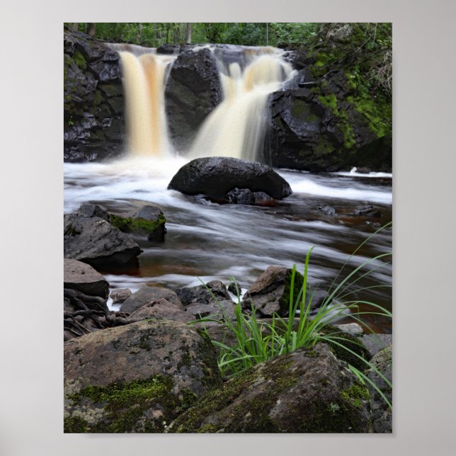 Póster Cae cerveza raíz, península superior de Michigan (Frente)