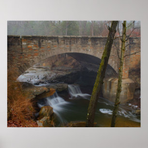 Póster Cae Chippewa Creek en los parques del metro Clevel
