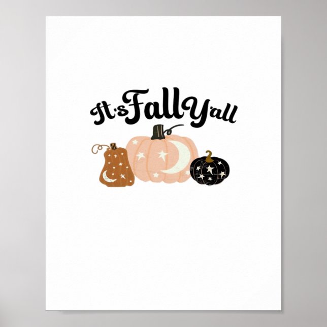 Póster Cae con las lunas y las hermosas fiestas de Hallow (Frente)