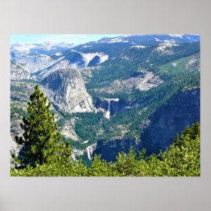 Póster Cae de Vernal y Nevada desde el punto glaciar, CA