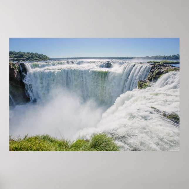 Póster Cae Iguazú, Garganta Del Diablo, Argentina (Frente)