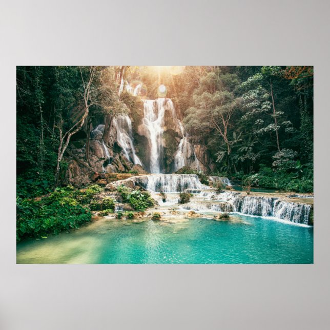 Póster Cae Kuang Si| Luang Prabang (Frente)