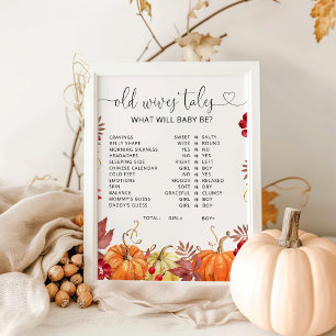 Póster Cae naranja calabaza Vieja Esposas Cuentos