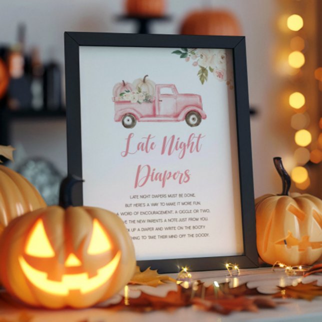 Póster Cae Tarde Noche Diapers Shower Game Poster (Subido por el creador)