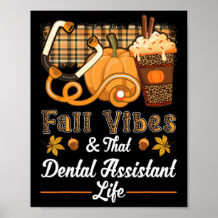 Póster Cae Vibes Dental Istant Life Calabaza Spice Latte