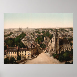 Póster Caen, Basse-Normandie, Francia