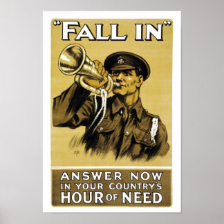 Póster Caer
