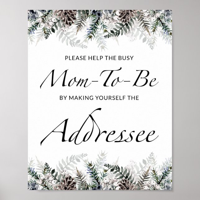 Póster Caer Ayuda a que la futura madre ocupada dirija un (Frente)