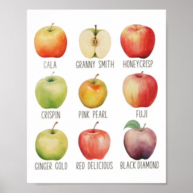 Póster Caer de Apple Picando la carne de la granja de la  (Frente)