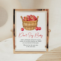 Caer en Baby Shower de la cesta de Apple no digas