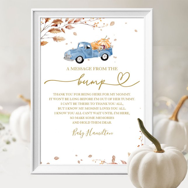 Póster Caer En Baby Shower Un Mensaje Del Rótulo Bump (Subido por el creador)