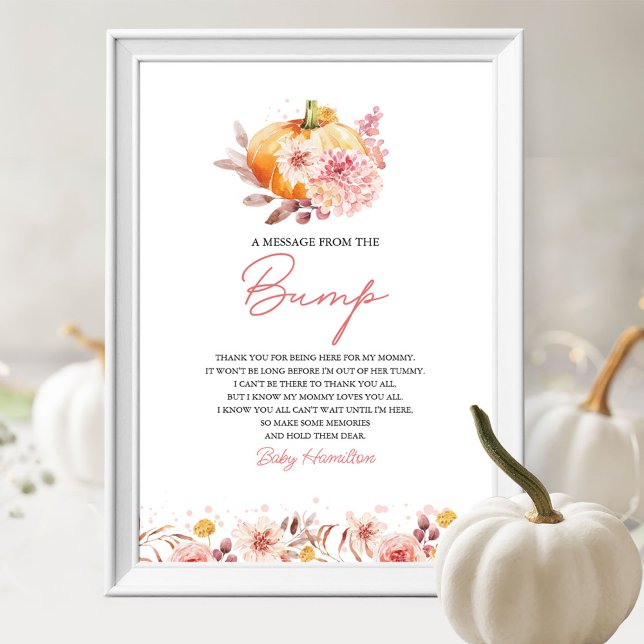Póster Caer En Baby Shower Un Mensaje Del Rótulo Bump (Subido por el creador)