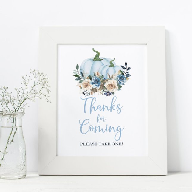 Póster Caer en la ducha de calabaza azul gracias por veni (Subido por el creador)