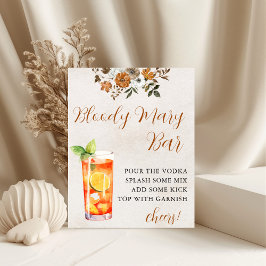 Póster Caer enamorada | Bloody Mary Bar Bridal Shower Rót