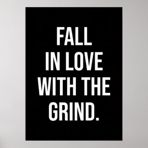 Póster Caer Enamorada De La Grind - Motivación Del Éxito