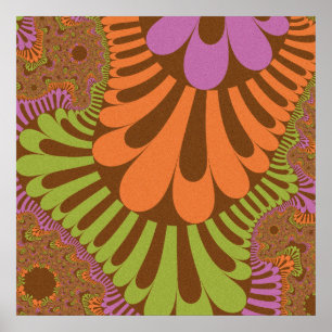 Póster Caer Loop Arcoiris