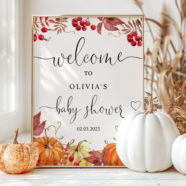 Póster Caer Pequeña calabaza en el camino de bienvenida (Subido por el creador)
