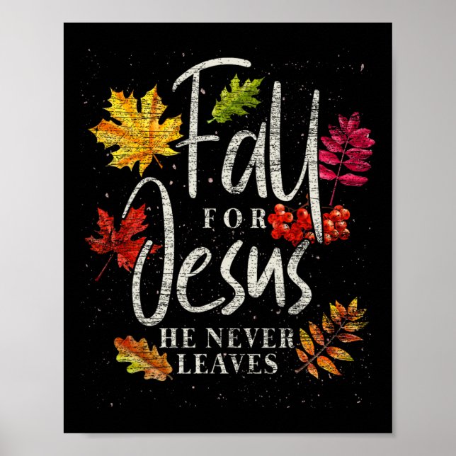 Póster Caer Por Jesús Nunca Deja A Jesús 1 (Frente)
