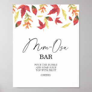 Póster Caerse deja ducha de bebé Bar Momosa