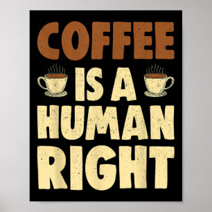 Póster Café Adicto Gracioso Cita Café Vintage Es Hum