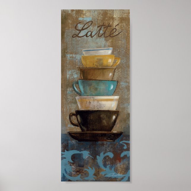 Póster Café apilado (Frente)