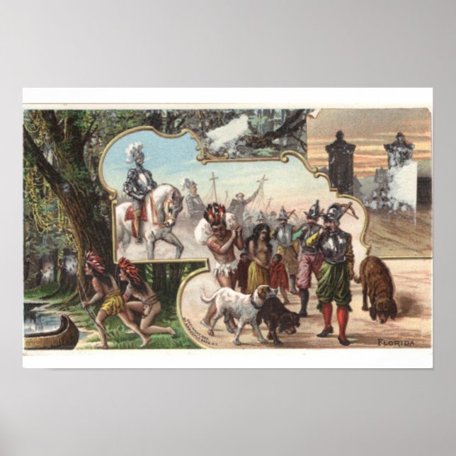 Póster Café Arbuckle Bros vintage "Florida" (Frente)