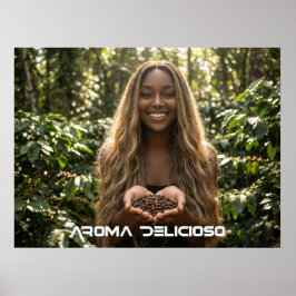 PÓSTER CAFÉ - AROMA DELICIOSO