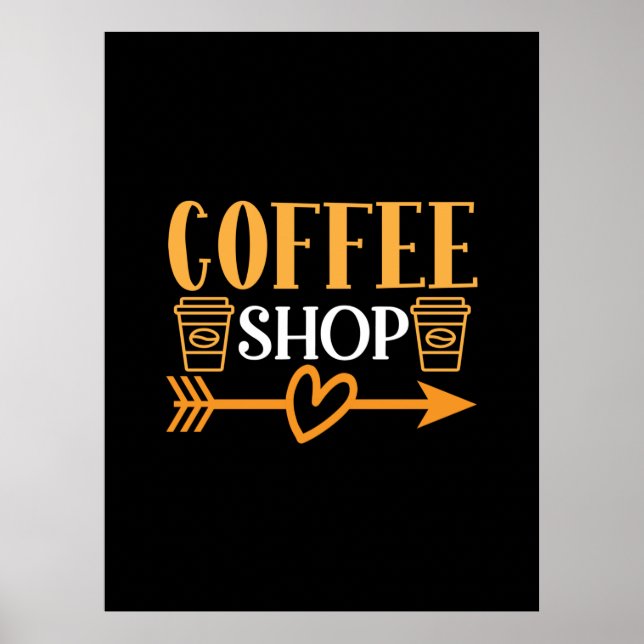 Póster Café Art Coffee Shop (Frente)