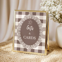 Cafe Bebe Regalos Rústicos y Tarjetas para Baby Sh