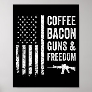 Póster Café Bycon Armas Y Libertad - Parrilla Barbacoa Gr