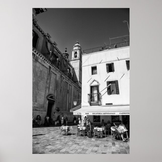 Póster Cafe callejero veneciano - Poster (Frente)