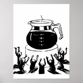 Póster Café clásico retro y vintage, café de adoración