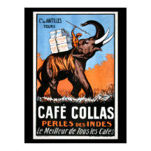 Cafe' Collas Coffee Poster