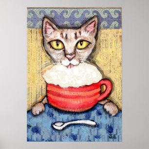 Póster Café de consumición abisinio