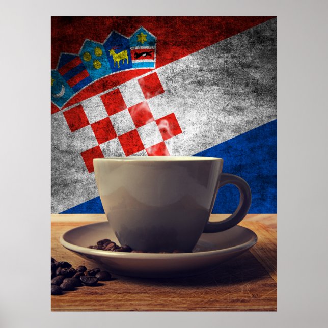 Póster Café de Croacia (Frente)